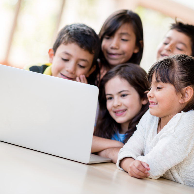 children group learning online